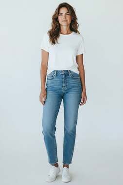 Judy Blue 15/32 Slim Fit High Waist Denim Jeans Utility Chic Minimalist